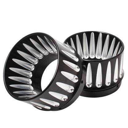Motorcycle 4.4" Slip On Exhaust Mufflers Tips End Caps For Harley Touring CVO Street Road Electra Glide Road King FLHR 1995-2023