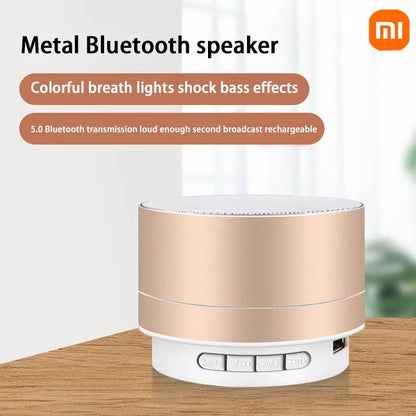 Xiaomi A10 Mini Portable Speaker Bluetooth Wireless Audio Dazzling Crack LED Light Subwoofer Support TF Card USB For PC/Mobile