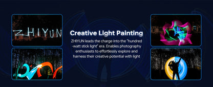 ZHIYUN Oficial CINEPEER CF100 100W RGB Bastão de Luz Portátil Luzes LED 2700K-6500K para Foto Vídeo Streaming Iluminação Fotográfica