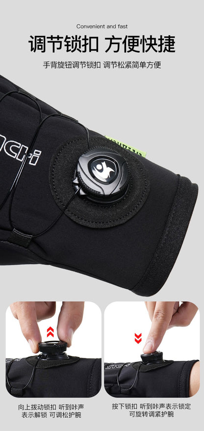 Luvas de Motocicleta com Tela Sensível ao Toque, Luvas de Ciclismo de Inverno, Luvas Esportivas Corta-Vento à Prova D'Água para Andar de Moto, Esqui e Corrida, para Clima Frio ao Ar Livre