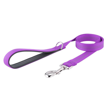 Guias para Cães Coleiras Refletivas com Cordão para Animais de Estimação Coleira para Cães Médios e Grandes à Prova de Explosão Resistente ao Desgaste e Durável