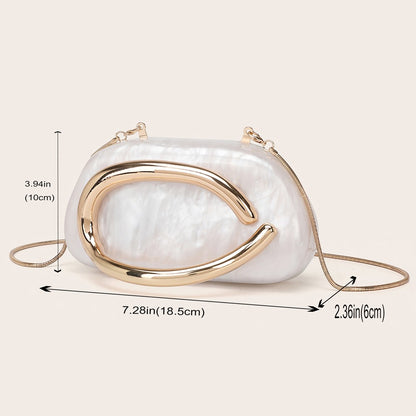 Fashion Women's Handbag Bride Metal Gold Women Luxury Evening Banquet Clutch Bag Shoulder Wedding Purse Party Crossbody Bag