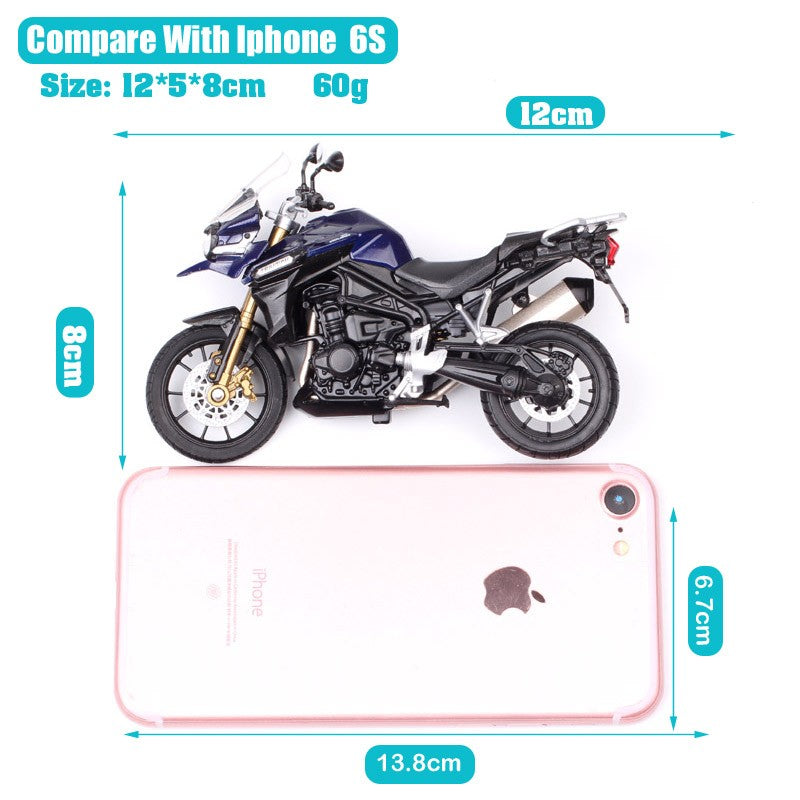 1/18 Escala Welly Triumph Tiger Explorer 800 Sprint RS Bonneville Daytona Trophy Thruxton 1200 Moto Diecast Modelo Brinquedo