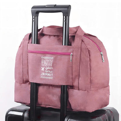 Large Capacity Fashion Travel Bag For Unisex Weekend Solid Color Handbag Wet And Dry Separation Travel Carry On Bags