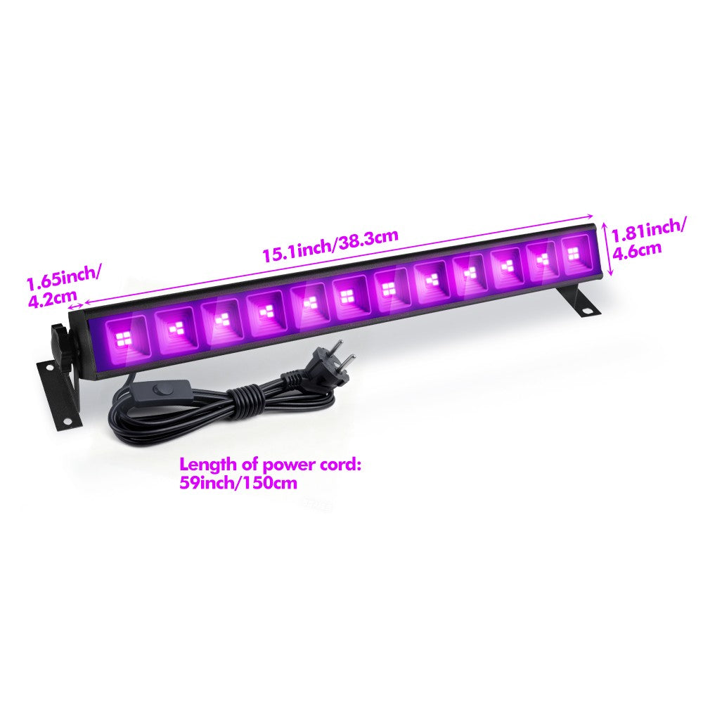 1/2/3Pack Purple LED Stage Light Bar, EU 220-240V, for Ramadan, Easter, St. Patrick's Day Holiday Party Lighting