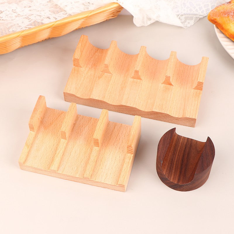 1Pc Japanese Sushi Rack Wooden Taco Snack Food Holder Wood Plate Cuisine Stand Sashimi Sushi Boat For Restaurant Hotel Home
