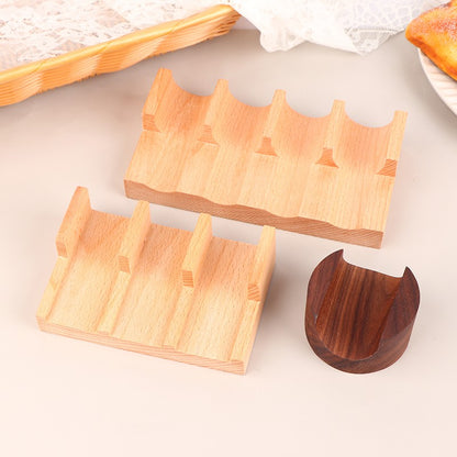 1Pc Japanese Sushi Rack Wooden Taco Snack Food Holder Wood Plate Cuisine Stand Sashimi Sushi Boat For Restaurant Hotel Home