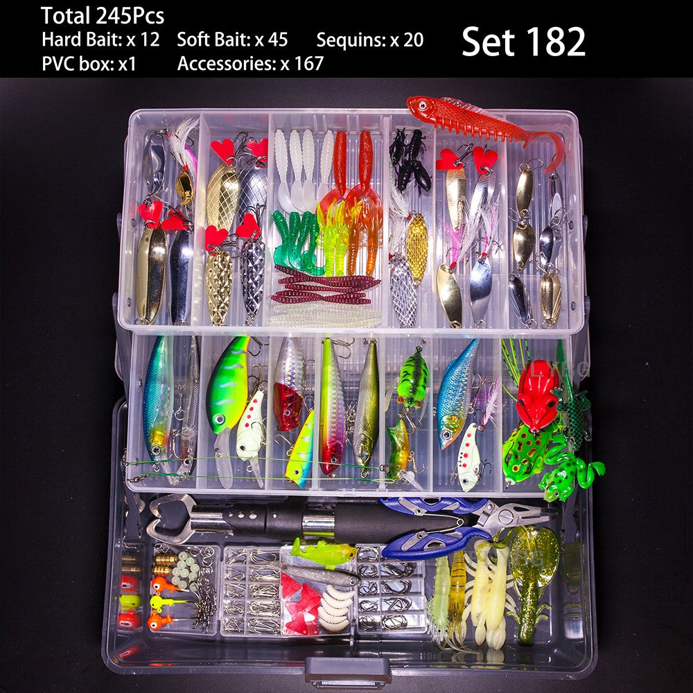 Grande Conjunto Misto de Iscas Artificiais Macias e Rígidas Kit com Minnow Biônico, Swing Metal Jig, Colher e Pesca, Opção de 12 Conjuntos