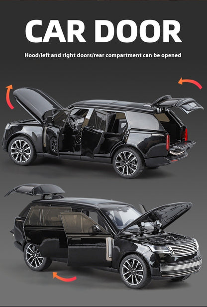1:32 Land Rover Range Rover SV2022 SUV Diecast Alloy Model Computer Desktop Ornaments Miniatures Model Present for Childrens