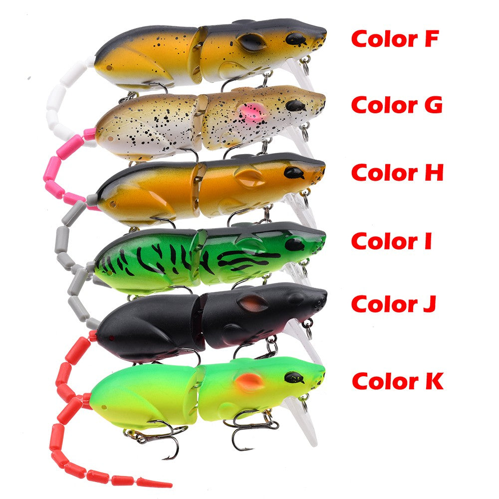 15.5g Mouse Lure Artificial Plastic Mouse Fishing Lure Swimbait Rat Pike Bass Minnow Floatingbaits Fishing Tackle Accessories