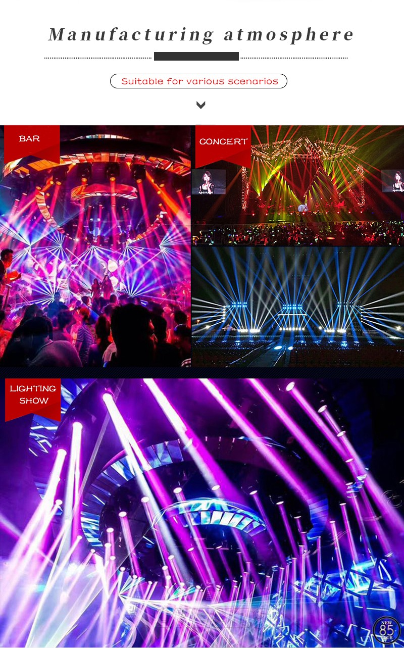 SHEHDS 1pcs LED 7x12W  Par Light 7x18W RGBWA+UV Moving Head Light Wash DMX 512  DJ Dicso Nightclub Party Christmas Audience