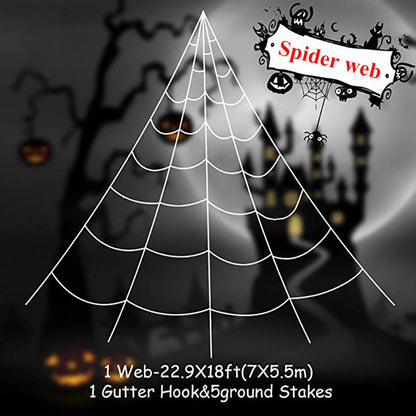 Halloween Big Plush Spider Horror Halloween Decoration Party Prop Outdoor Giant Spider Decor 30-200cm Chamber Prank Black Spider