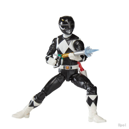 ?Promoções Quentes?Hasbro Original Power Rangers Lightning Collection Mighty Morphin Power Rangers Boneco Ranger Preto Figura de Anime Presente