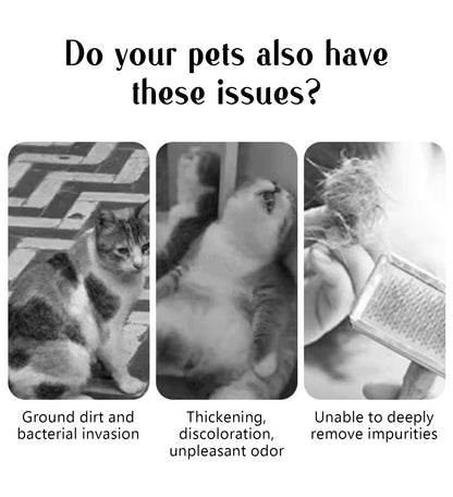 Pente a vapor para cães, escova de massagem para animais de estimação, carregamento USB, cabeça redonda segura, dentes macios, pente universal para remoção de pelos para cães e gatos