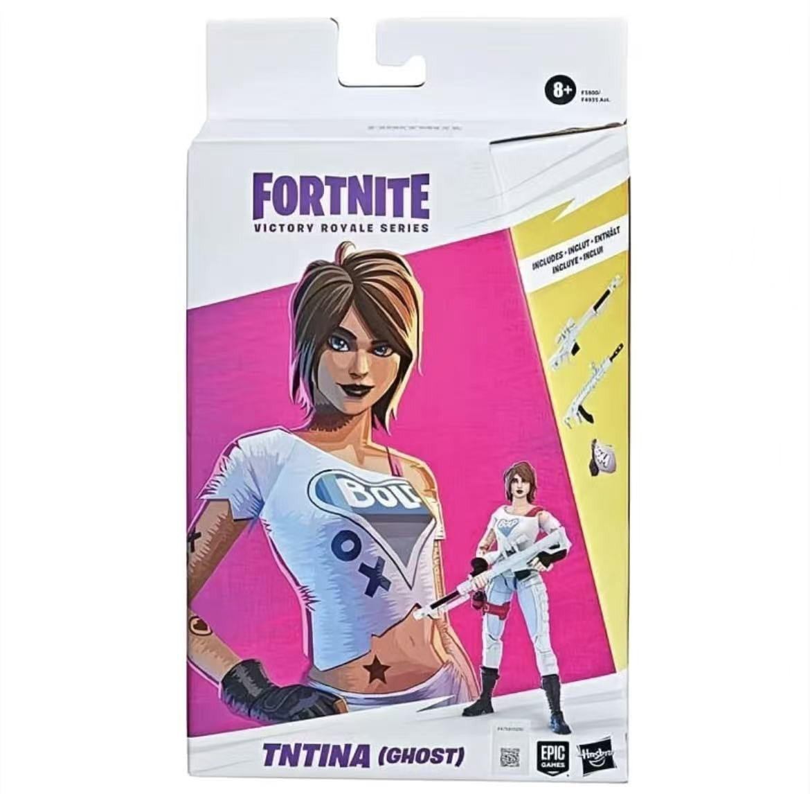 Original Hasbro Fortnite Victory Royale Series Tntina & Bushranger & Aerial Assault Trooper & Boneca Punk Anime Coleção de Brinquedos