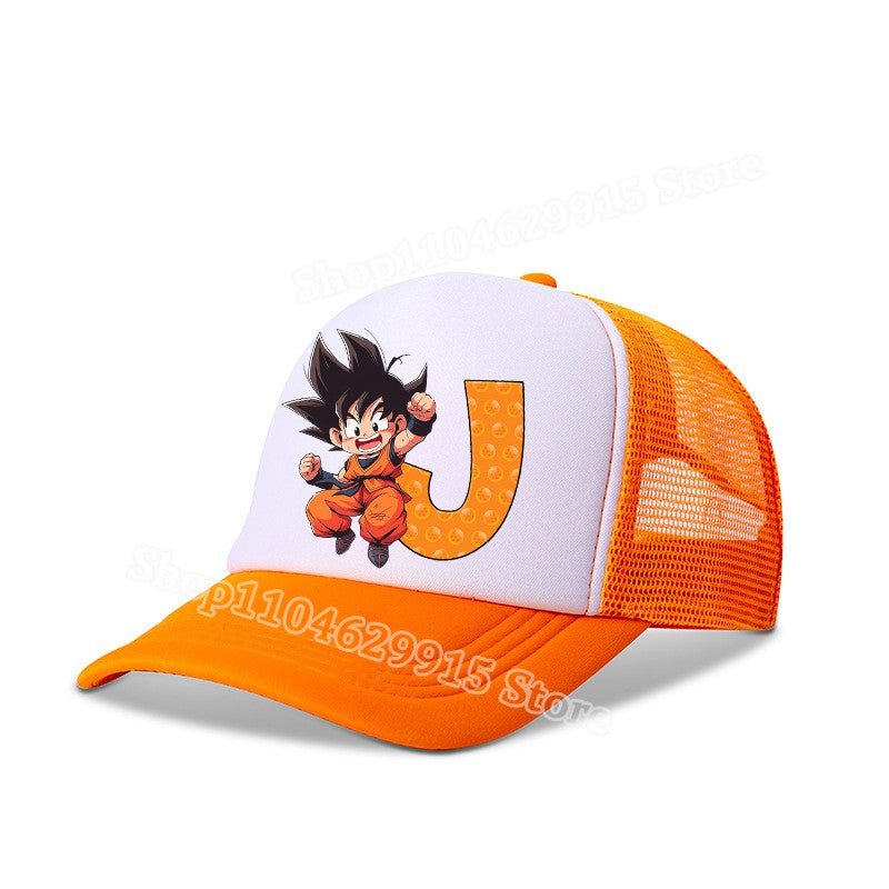 New Dragon Ball Baseball Cap Cartoon Anime Figure Goku Print Kid Hat Boys Athleisure Adjustable Hats Sport Fashion Birthday Gift