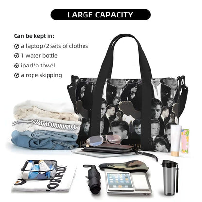 El Sol De Mexico Luis Miguel Beach Travel Bag Large Capacity Tote Bags for Gym Sport Women Shopping Duffle Shoulder Bag