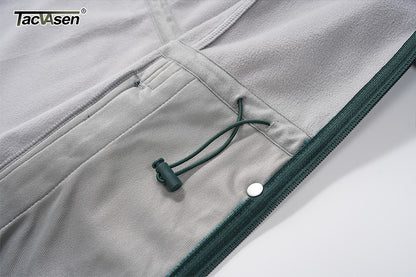 TACVASEN Women's Long Hooded Jacket Fleece Lined Softshell Jacket Waterproof Windproof Hiking Jacket Rain Coat Windbreaker Parka