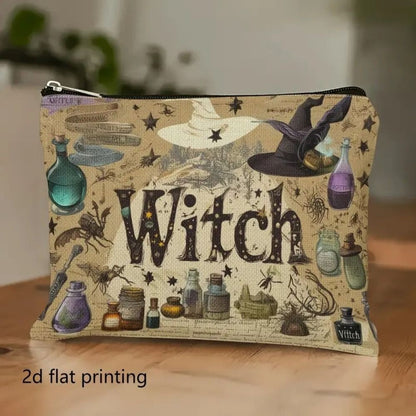 New Trendy Zipper Pouch Nature Moon Phase Simple Modern Cosmetic Bag Durable Storage Bag Gift