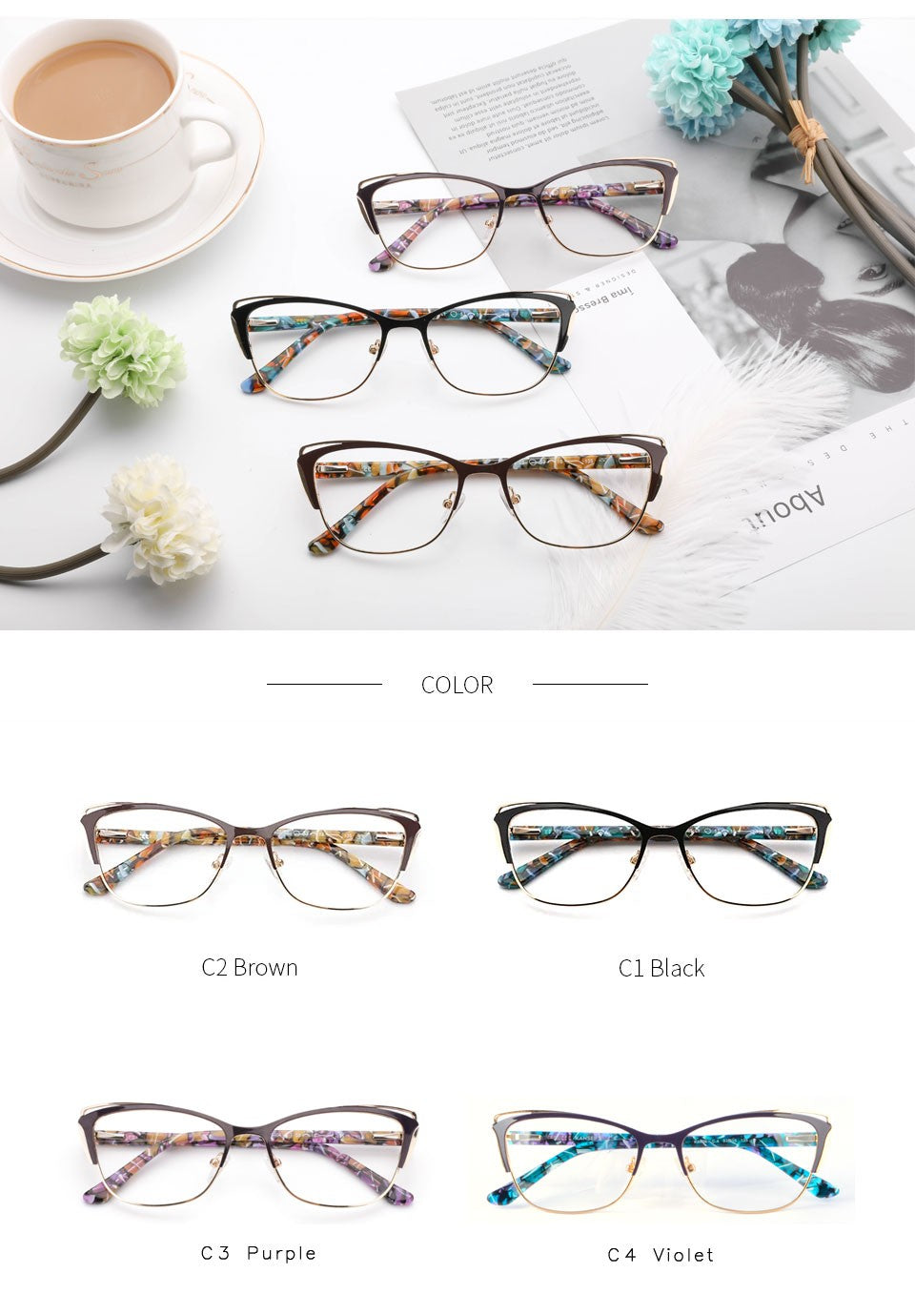KANSEPT Reading Glasses Woman Transparent Eyepieces Eye-glasses -2 Luxury Mens Lenses to Read Woman's Eyeglasses Women Lens Men