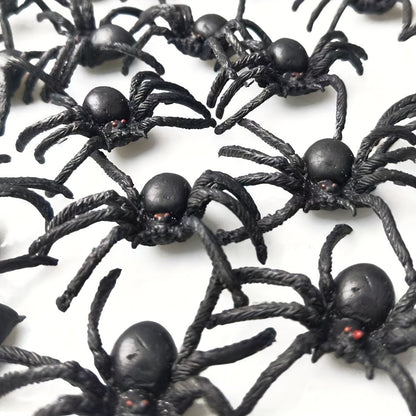 10pcs, Halloween Decorations, Prank, Small and Interesting Realistic Plastic Spider Prank Props,Christmas, Halloween Photo Props