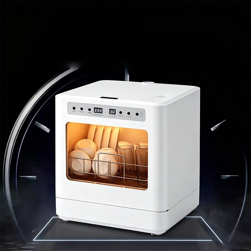 RJH-T06 Countertop Dishwasher Portable, No Installation Required, Smart 75SSD5 High-Temperature Drying, Household Dishwasher