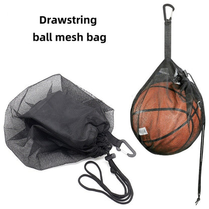 Mochila Portátil com Cordão, Bolsas Pequenas de Bolas para Pendurar, Bolsas de Armazenamento de Futebol, Vôlei, Basquete, Saco de Malha para Brinquedos de Jogo