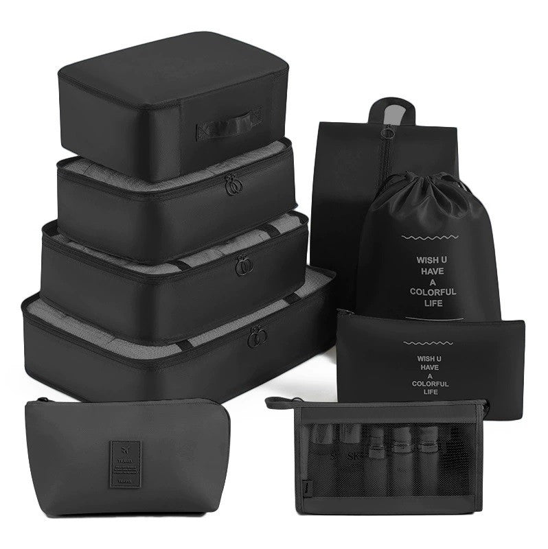 7/8/9-piece Set Travel Storage Bags,Digital Toiletries Shoes Clothes Organizer bag Suitcase Clothes Tidy Pouch,Packing Cubes Set