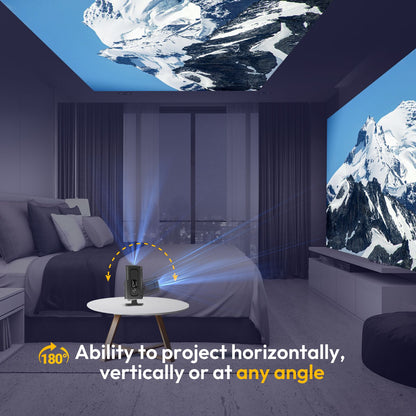 Projetor KaiAqua 4K Android 11 Nativo 1080P 390ANSI HY320 Dual Wifi6 BT5.0 1920*1080P Cinema portátil Projetor HY300 atualizado