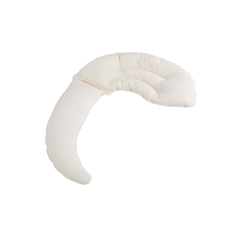 U13F Moon Shaped Baby Pillow Comfortable and Soft Infant Solid Color Pacify Pillow