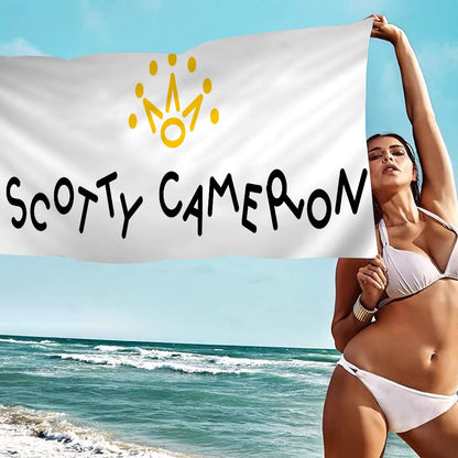Scotty Camerons Flag Anime Beach Swimming Towel Soft Absorbent Washcloth Children's Gifts for Kids Travel Camping Gym