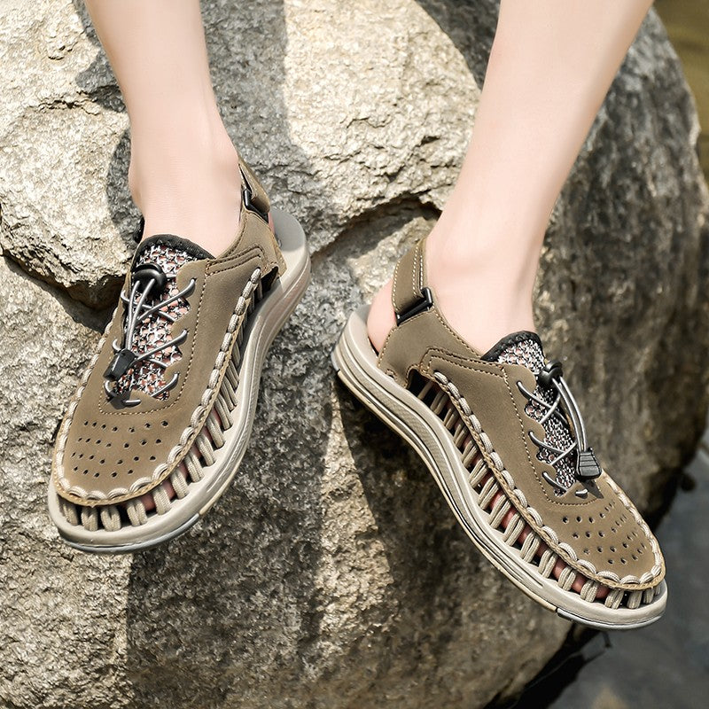 Summer New Sandals Fashion Handmade Weaving Casual Men Sandals Brand Designer Outdoor Walking Men's Shoes Summer Beach Shoes