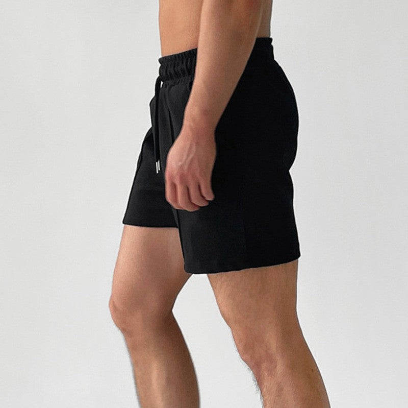 Korean Version of Fitness Sports Cotton Shorts Men's Casual Outdoor Versatile Hip-hop Stretch Breathable Five-point Pants