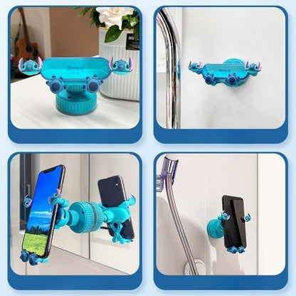 Suporte para Celular Stitch Desenho Universal para Carro Ventosa Suporte de Navegação Acessórios Fofos para Carro Decoração Suporte GPS Móvel