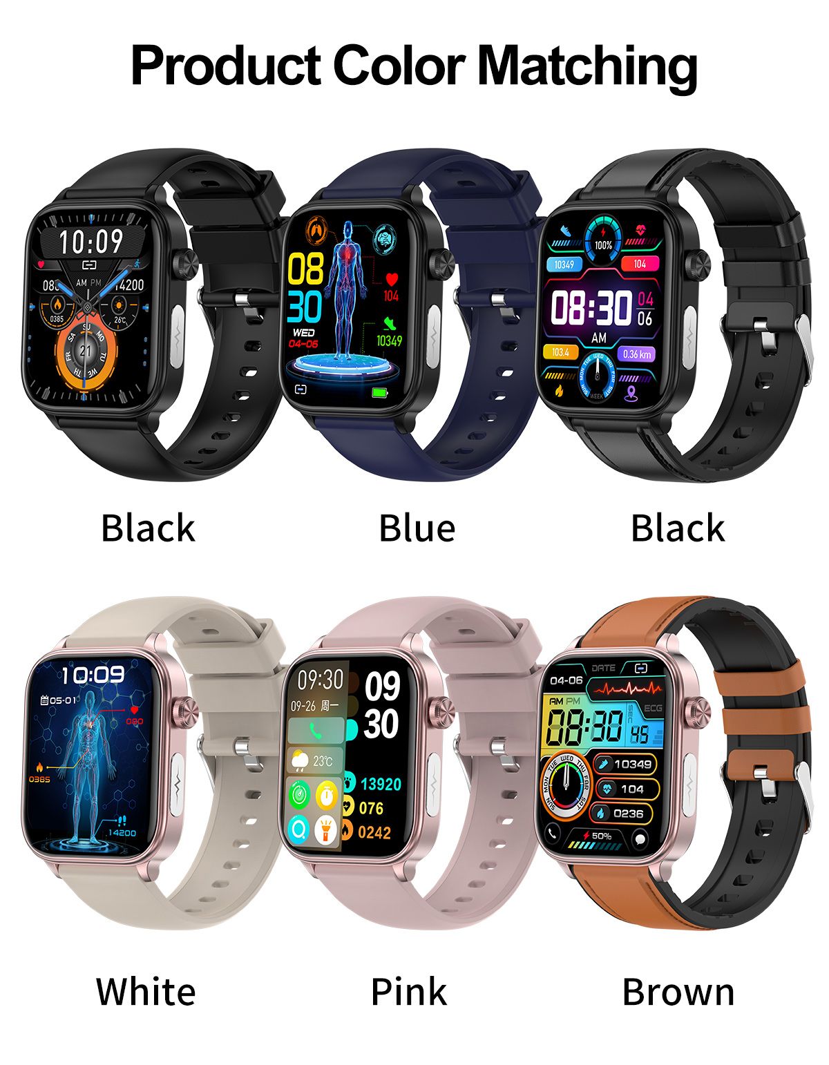 2025 Novo Para XIAOMI ECG+PPG Gordura Sanguínea Ácido Úrico Saúde Smartwatch Masculino Feminino Frequência Cardíaca Pressão Arterial Chamada Bluetooth Relógio Inteligente