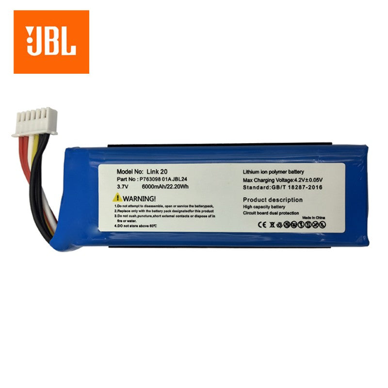 Envio Rápido 2025 Anos 100% Original P763098 01A 6000mAh Bateria de Alto-falante Para JBL Link 20 Link20 Alto-falante Bluetooth Bateria
