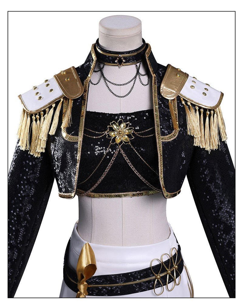 Black Golden Rumi Zoey Mira Cosplay Cosplay Costume Wig Women Suit Halloween Party Role Playing Outfit