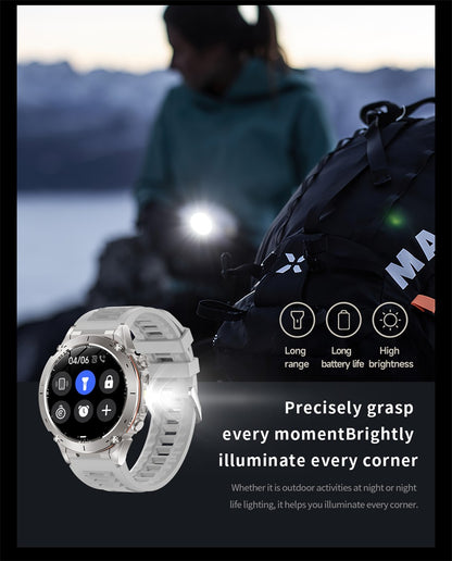 2025 NEW Dual-band GPS Outdoor Swim Sport Smart Watch Men Compass 730mAh Large Battery 10ATM Professional Waterproof Smart Watch