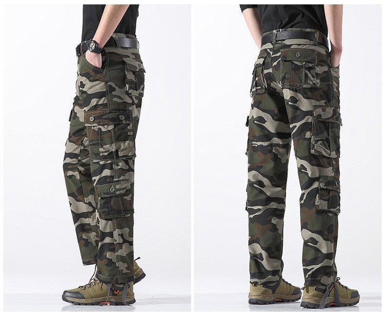 Men's Work Pants 2025 New Camouflage Pants Military Style Pants Multiple Pockets Tactical Pants Outdoor Sports Winter Pants
