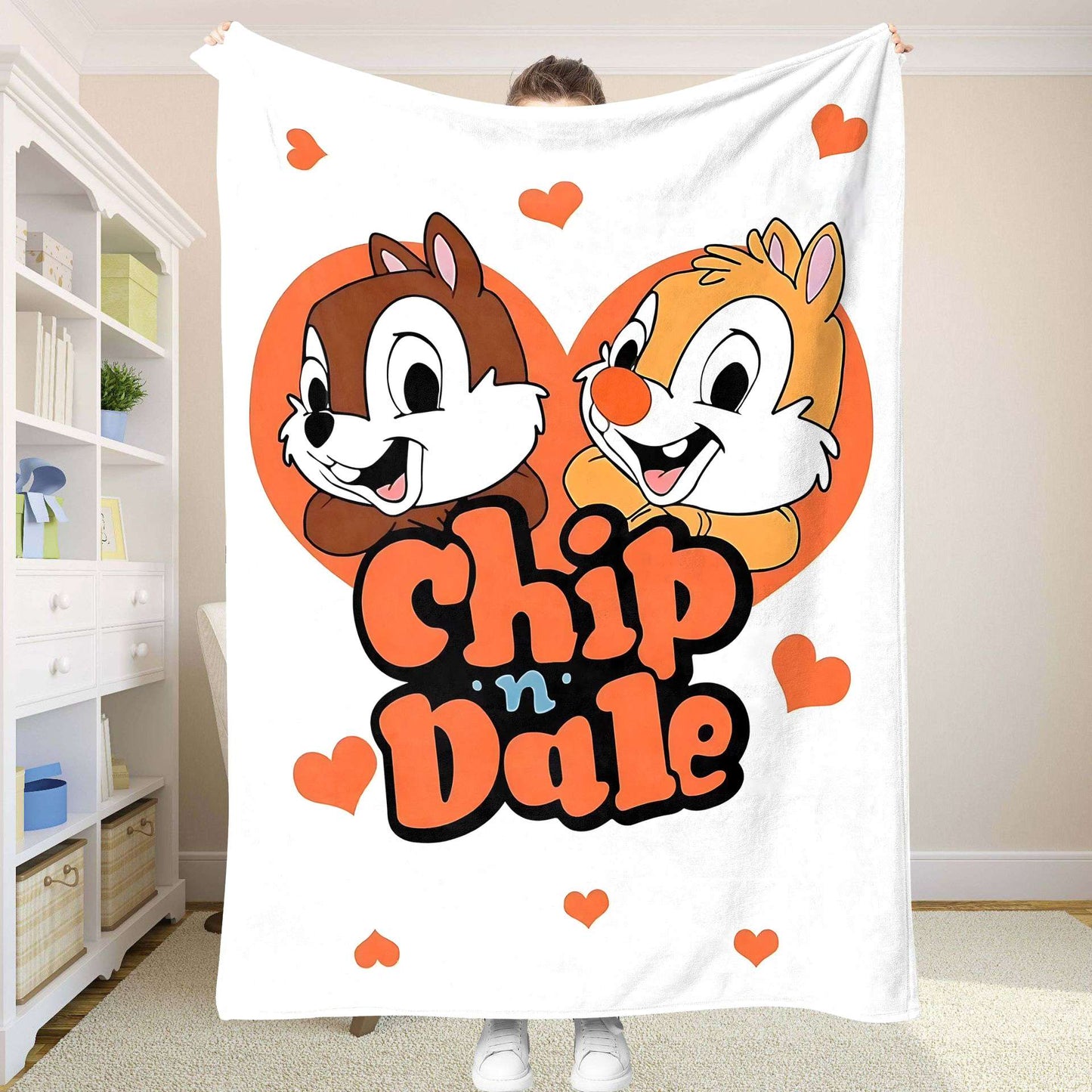 Mantas Chip&Dale Cobertor para Sofá Colcha de Cama Edredom de Verão Anime Colchas Mantas Duplo Bebê Decorativo