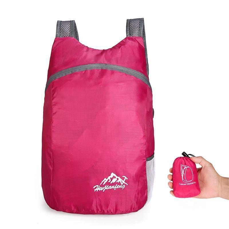 Bolsa esportiva leve para exterior mochila impermeável resistente ao desgaste mochila de viagem mochila dobrável pequena mochila de armazenamento