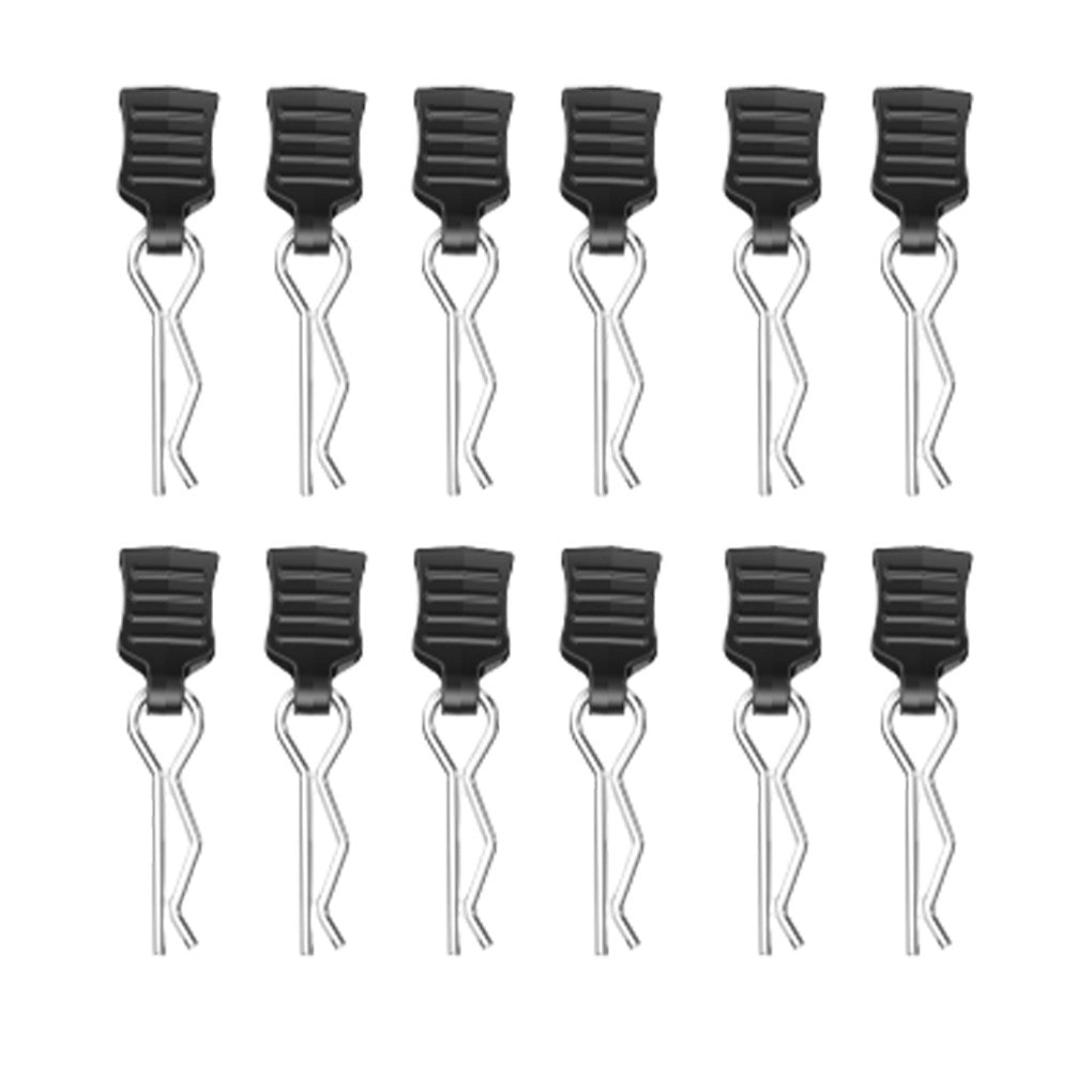 4/12pcs Metal R-type Car Shell Body Fixed Clips Pin with Tab for Axial SCX10 TRX-4 MJX Hyper Go 1/10 1/14 1/8 RC Car Parts
