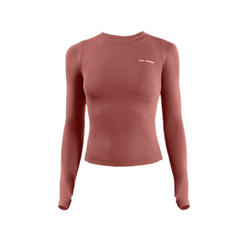 Fitness Tops Women Tight Sports Long Sleeve Yoga Clothing Running Training Clothes Gym Workout Shirt Comfortable Training Cloth