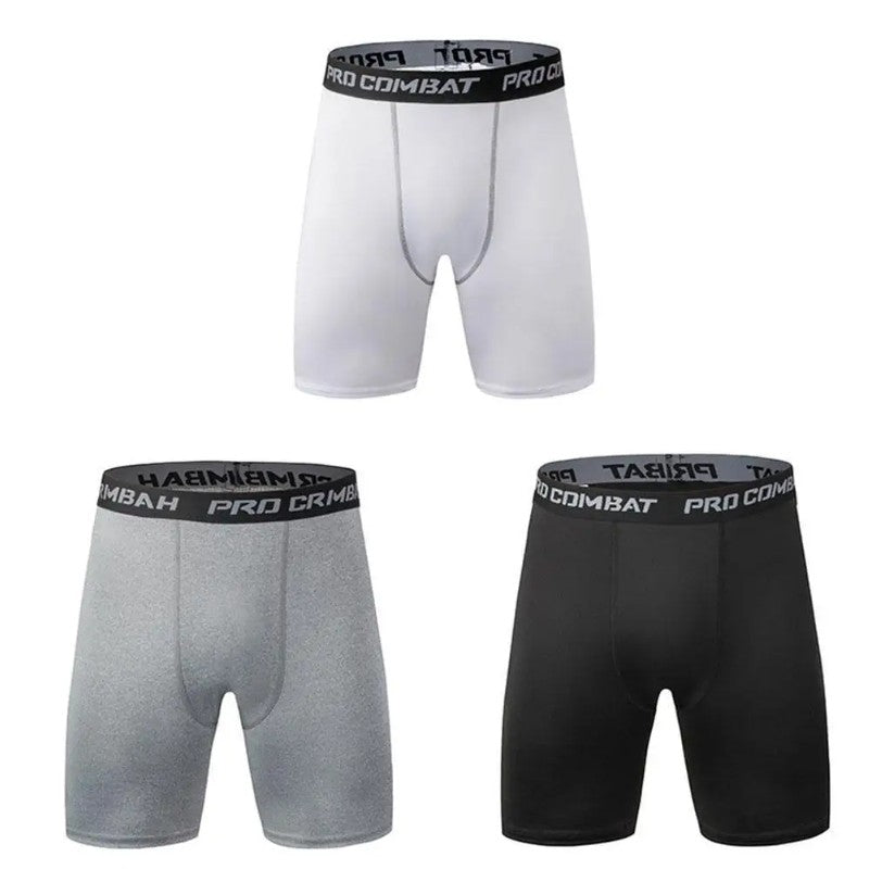 2025 New Men's Sports Leggings, Fitness Elastic Compression Leggings, Quick Drying Shorts, Running Training Elastic Shorts