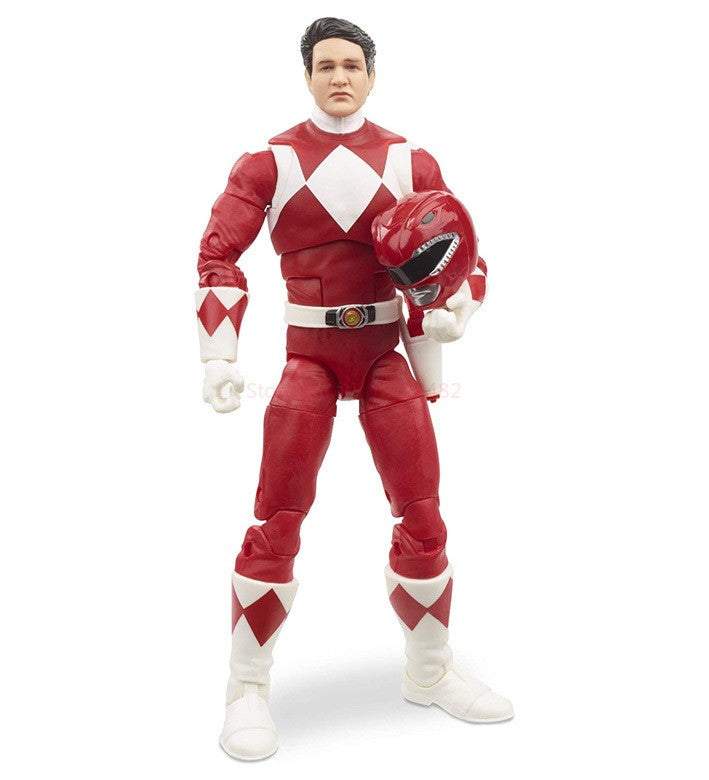 Boneco de Anime Hot Power Rangers Red Ranger Lightning Collection Dino Fury Bonecos de Ação Modelo Estátua Brinquedos Presentes
