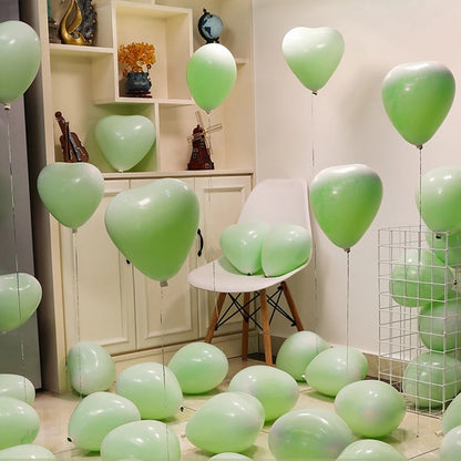 10/20/30/50pcs 12inch Macaron Heart-shaped Latex Balloon Helium Balloons Valentine's Day Wedding Birthday Party Decoration