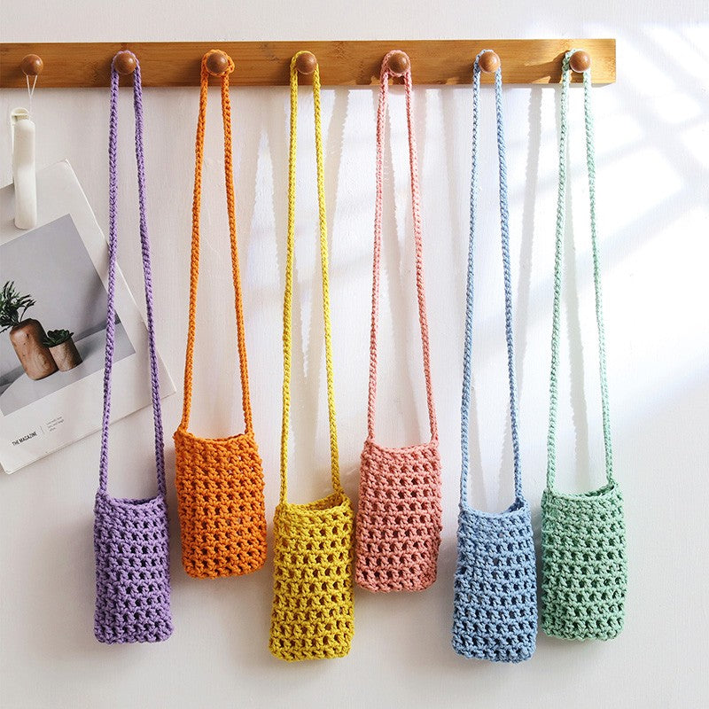 Handmade Crossbody Phone Purse - Openwork Shell Design Tote, Handmade Crossbody Phone Purse,Crochet Beach Bag