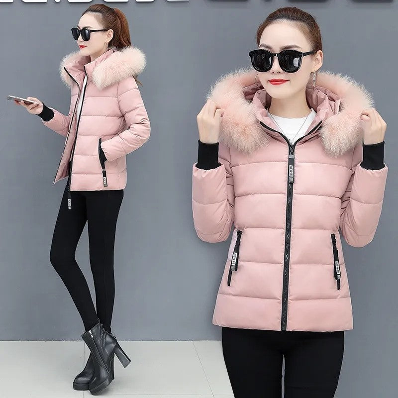 Women's Winter Parka Coat 2025 Korean Version Loose Lady Cotton Padded Outerwear Temperament Casual Ladies Down Cotton Jacket