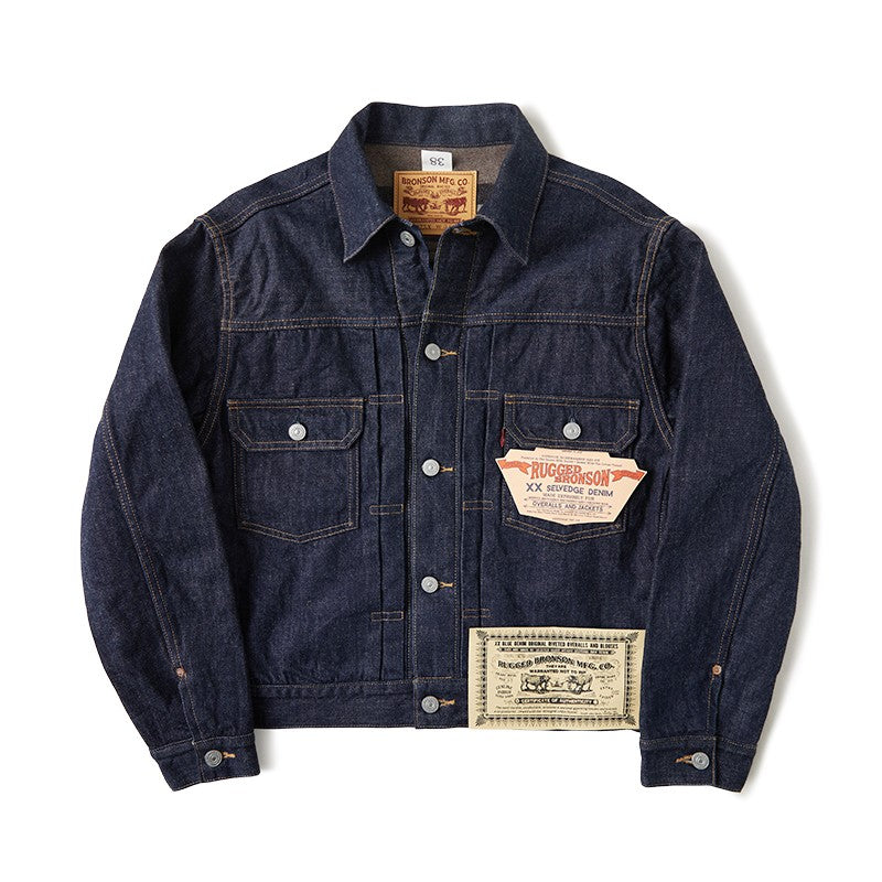 Rugged Bronson Lot 817XX Jean Jacket War Model Blue Selvage Denim Blouse