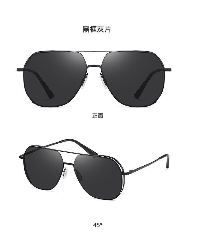 Aviator Sunglasses for Men, Anti-Uv Polarized Sunglasses for Driving, Men's Driving Glasses